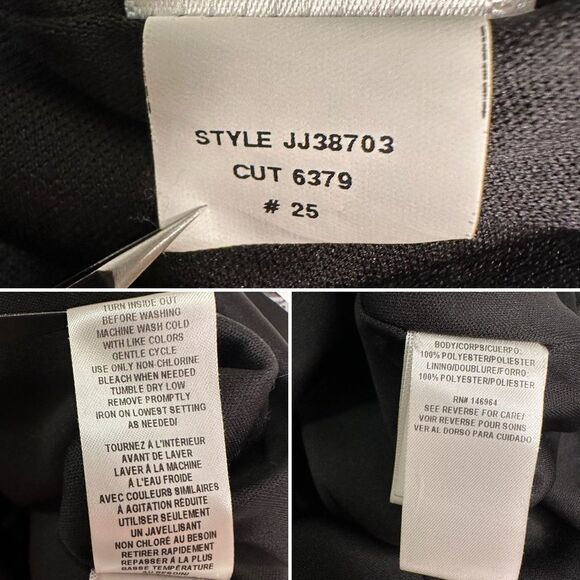 JULIA JORDAN Ruffle Mock Neck Floral Midi Dress, Short Flutter Sleeve, Size 6 - Picture 16 of 16